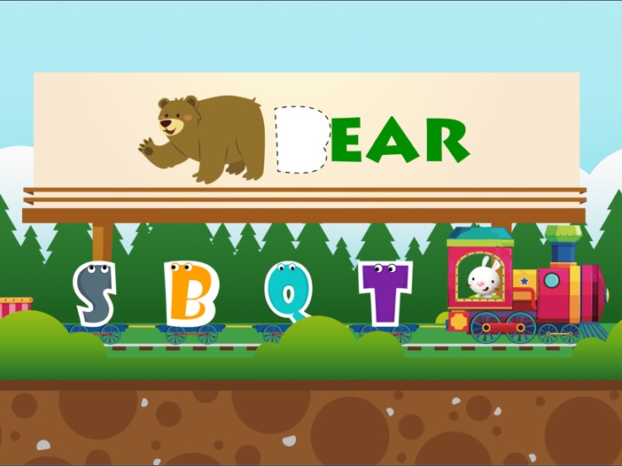 ABC Train: Learn Alphabet Letters and Animals